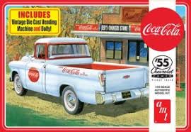 AMT 1955 CHEVROLET CAMEO COCA-COLA PICKUP TRUCK 1/25 SCALE AUTHENTIC MODEL KIT AMT1094/12