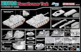 DRAGON M67A2 FLAMETHROWER TANK 1/35 SCALE MODERN AFV SERIES SMART MODEL KIT 3584-03