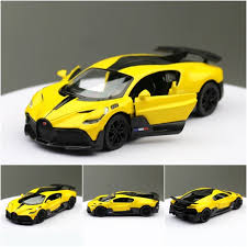 KINSMART BUGATTI DIVO 1:36 NO: KT5442D (YELLOW)