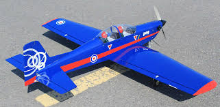 SEAGULL SEA401B UK - AIR FORCE PILATUS PC-9 60.6 ARF 10CC (BLUE/RED) RC PLANE