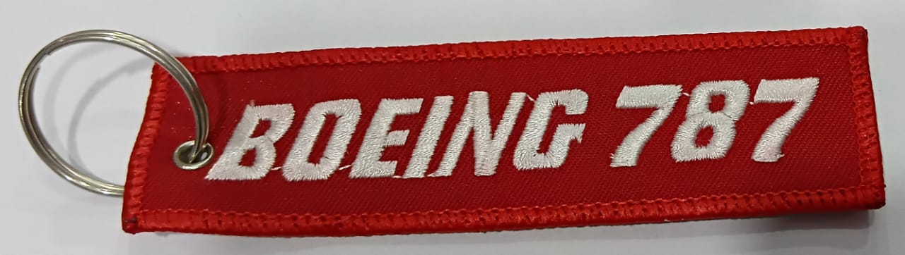 EMBROIDERED KEYRING B787