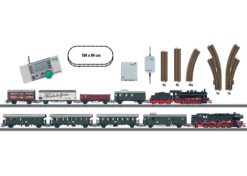 TRIX H0 21522 German Federal Railway Digital Starter Set – H0 Gauge C-Track