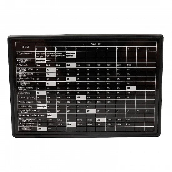 ESC PROGRAMMING CARD SUITABLE FOR BRUSHLESS ESC 45A/60A/80A/120A