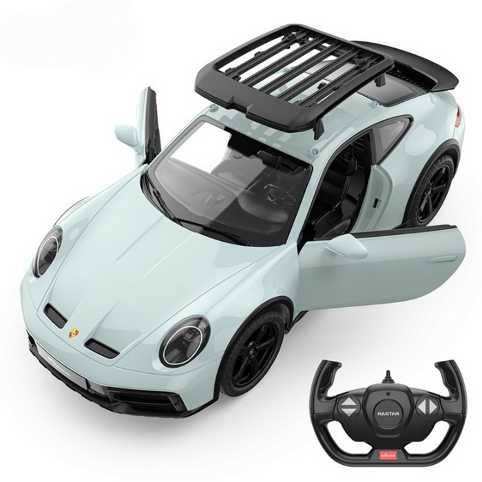 RASTAR, PORSCHE 911 DAKAR USB,2.4Ghz, 6+ AGES RC 1/14 SCALE 10136 - LIGHT GREY