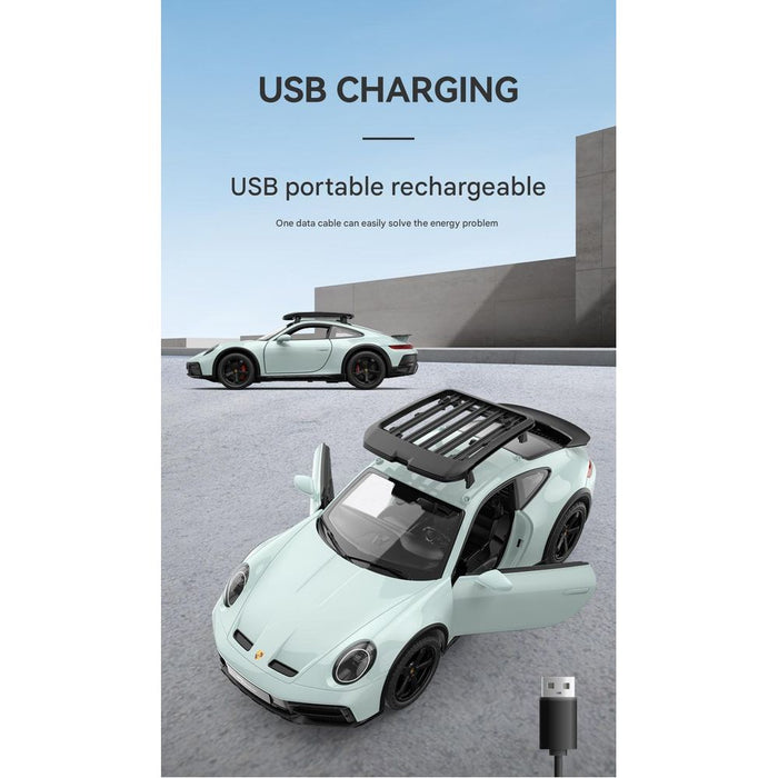 RASTAR, PORSCHE 911 DAKAR USB,2.4Ghz, 6+ AGES RC 1/14 SCALE 10136 - LIGHT GREY