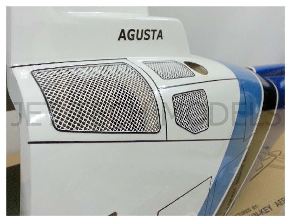 FUNKEY SCALE FUSELAGE AGUSTA 109A .50 (600) SIZE BLUE COLOR WITH FIXED LANDING GEAR
