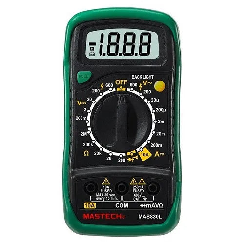 Mastech MAS830L Digital Pocket Multimeter (Assorted)