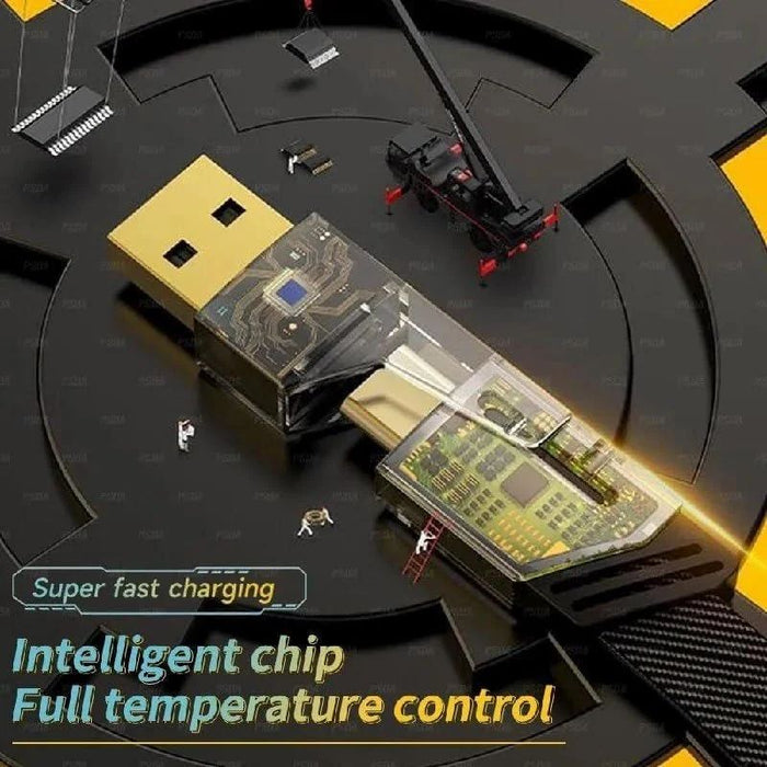 USB MICRO CHARGING CABLE 4 IN 1 FOR RC TOYS BLACK&YELLOW