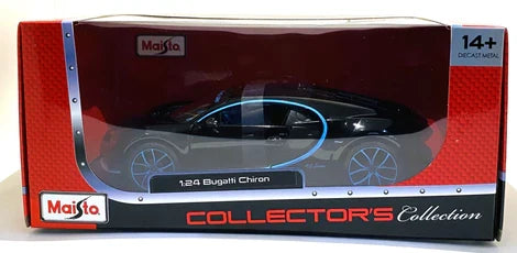 MAISTO BUGATTI CHIRON 1/24 BLACK DIE CAST MODEL