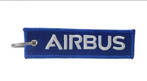 EMBROIDERED KEYRING AIRBUS