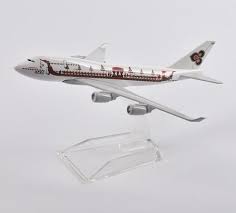 AIRPLANE DIECAST METAL  THAI B747 16CM MODEL