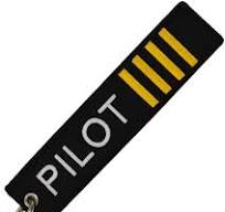 EMBROIDERY KEYRINGS PILOT 3 STRIPES