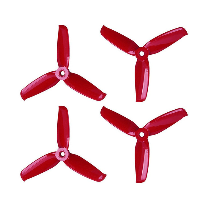 PROPELLER ORANGE HD 4052(4X5.2) TRI BLADE FLASH PROPS 2CW+2CCW 2PAIR-FERRARI RED