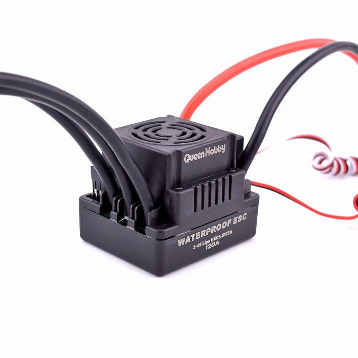 QUEEN HOBBY 120A WATERPROOF 2-4S LIPO BEC 5.8V/3A BRUSHLESS ESC