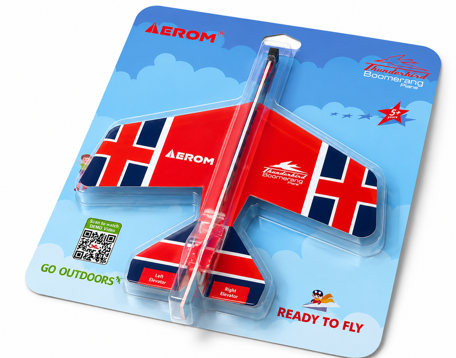 AEROM THUNDERBIRD BOOMERANG PLANE READY TO FLY RED