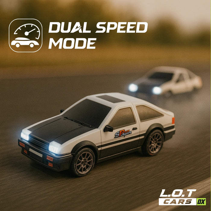 RC DRIFT RACING CAR 1:43 NO.RC43-A WHITE ALLOY VERSION