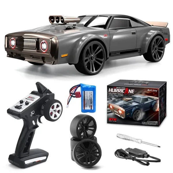 HURRICANE RC CAR 4X4 RTR 1/16 ELECTRIC DRIFT CAR SUCHIYU SCY 16303 SILVER