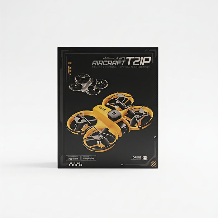 DRONE T21P YELLOW WITH CAMERA WITH OBSTACLE AVOIDANCE
