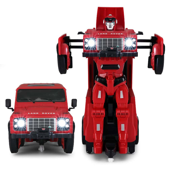 RASTAR LAND ROVER DEFENDER 76400 1/14 RC 2 IN 1 RS TRANSFORMABLE (RED)