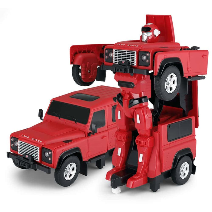 RASTAR LAND ROVER DEFENDER 76400 1/14 RC 2 IN 1 RS TRANSFORMABLE (RED)