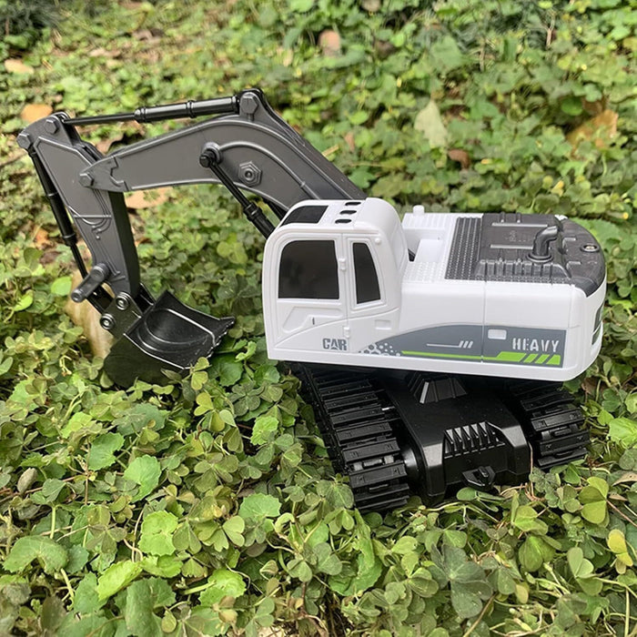 REMOTE CONTROL JCB- 11 CHANNEL METAL SHOVEL RC EXCAVATOR WITH MUSIC, 1:24 RC CONSTRUCTION VEHICLES WITH 2 BATTERIES