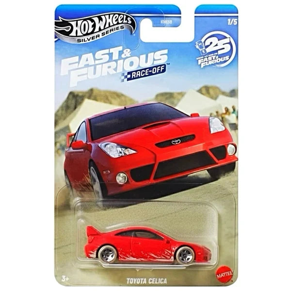HNR88-9C6P Hot Wheels Imported Fast & Furious Race-Off Set of 10 Die-Cast Cars | Silver Series Collector Pack