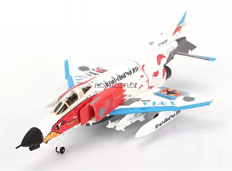 JC WING DIECAST AIRPLANE F-4EJ PHAHTOM WHITE 1/144