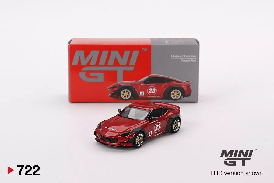 MINI GT 1/64 SCALE NISSAN Z PANDEM (PASSION RED) NO:722