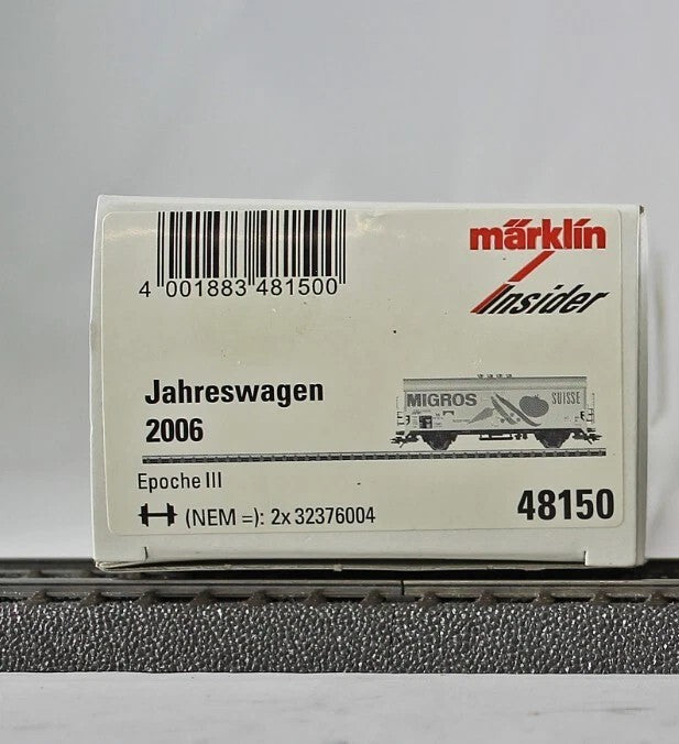 MARKLIN H0 48150 1/87 Scale Insider Annual Car Jahreswagen 2006 Refrigerator Car