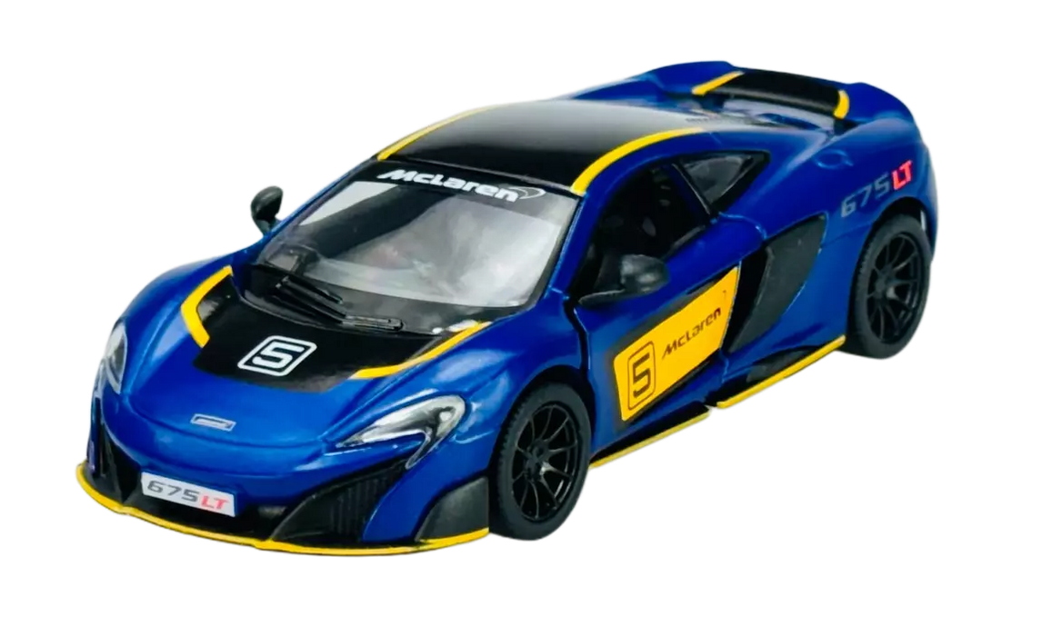 KINSMART MCLAREN 675 LT 1:36 NO:KT5392DF (BLUE)