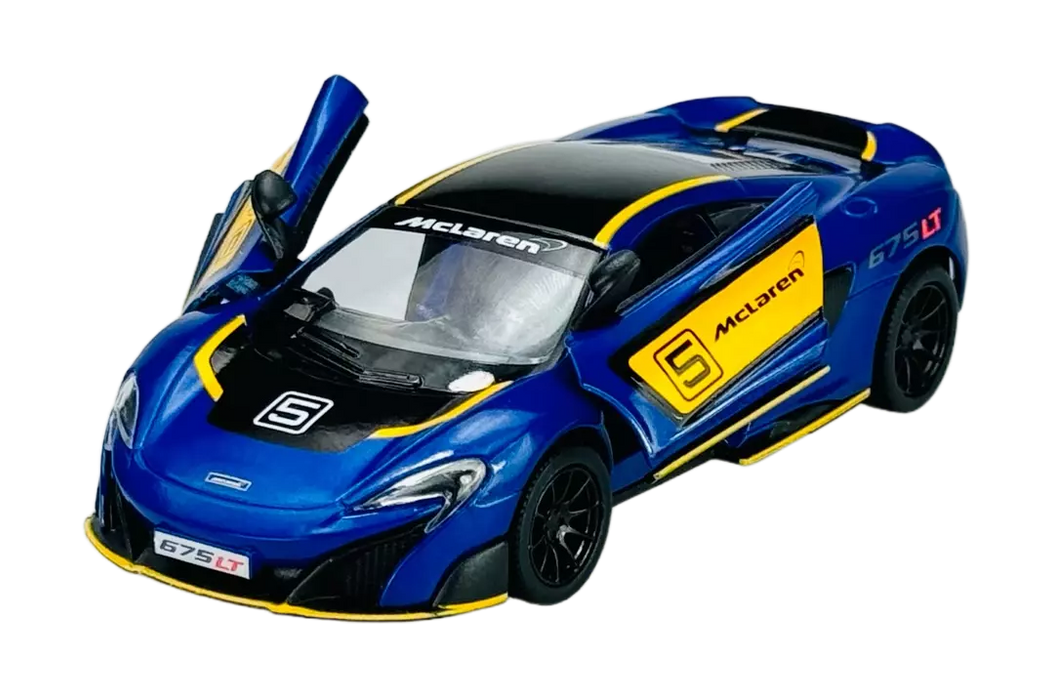 KINSMART MCLAREN 675 LT 1:36 NO:KT5392DF (BLUE)