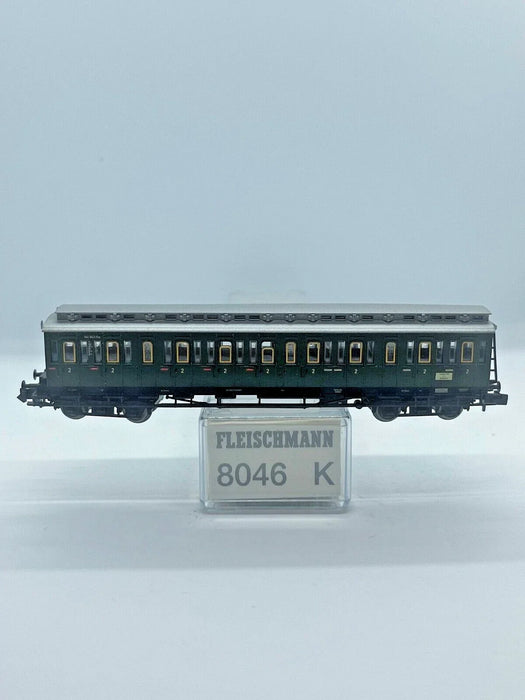 FLEISCHMANN HO 8046 K 2ND CLASS COMPARTMENT COACH B4 041843 FFM OF THE DB
