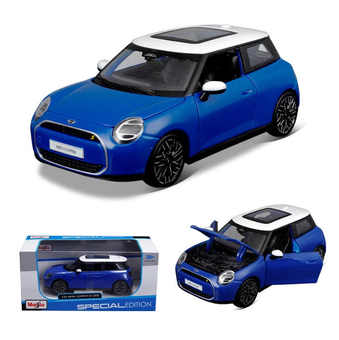 MAISTO 52926BL 1:24 MINI COOPER SE J01 DIECAST MODEL