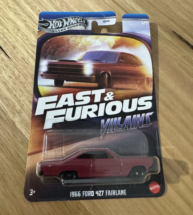 HOTWHEELS FAST & FURIOUS VILLAINS HNR88 1966 FORD 427 FAIRLANE