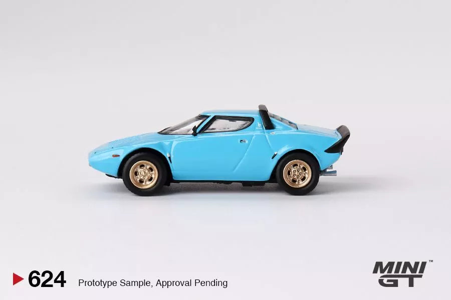 MINI GT 1/64 LANCIA STRATOS HF STRADALE (AZZURO CHIARO) NO:624