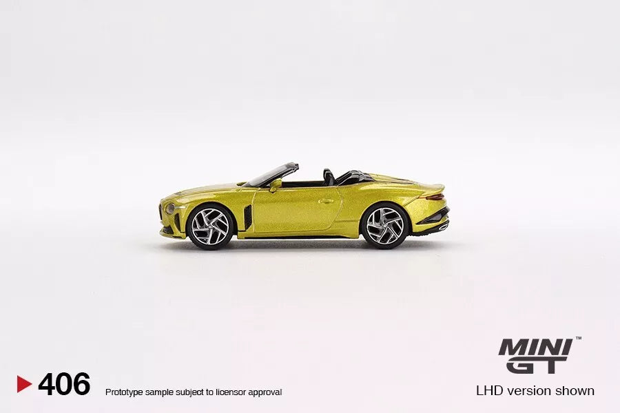 MINI GT BENTLEY MULLINER BACALAR (YELLOW LAMES) 1/64 SCALE NO:406