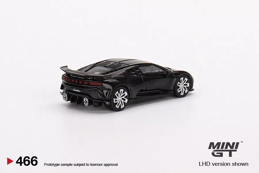 MINI GT 1/64 SCALE BUGATTI CENTODIECI (BLACK) NO:466