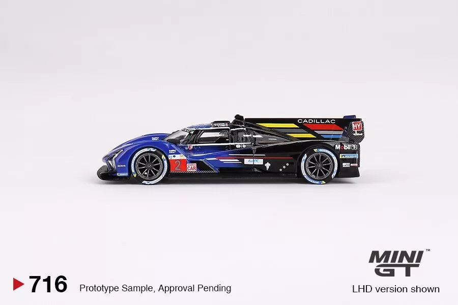 MINI GT 1/64 SCALE CADILLAC V-SERIES.R #2 (2023 LE MANS 24 HRS 3RD PLACE CADILLAC RACING) N0:716