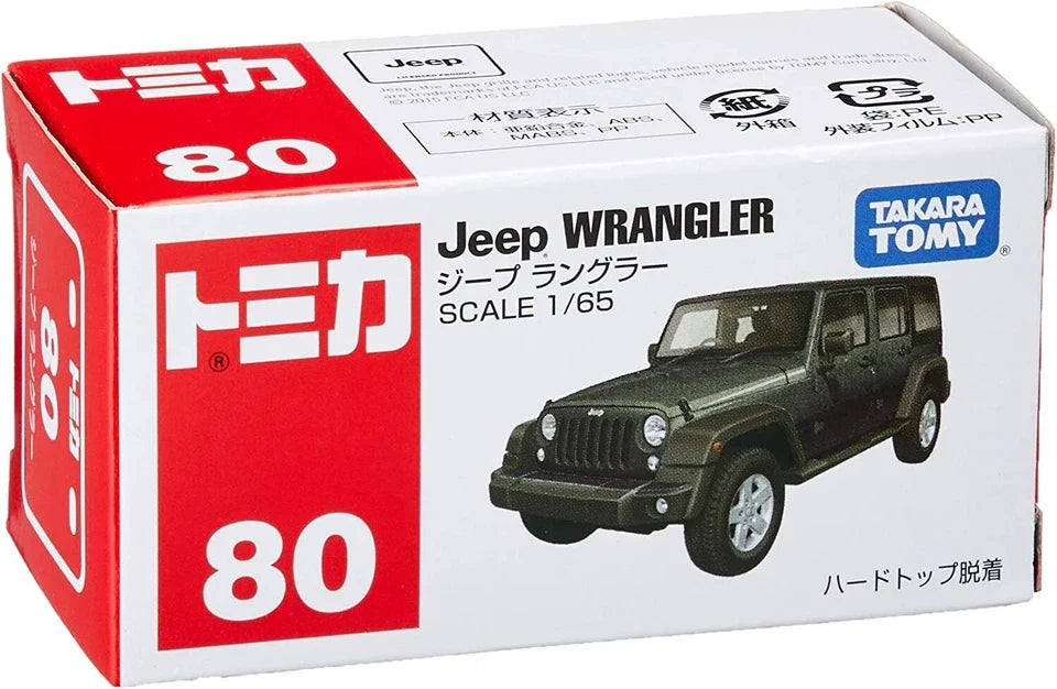 TAKARA TOMY JEEP WRANGLER 1/65 SCALE NO:80