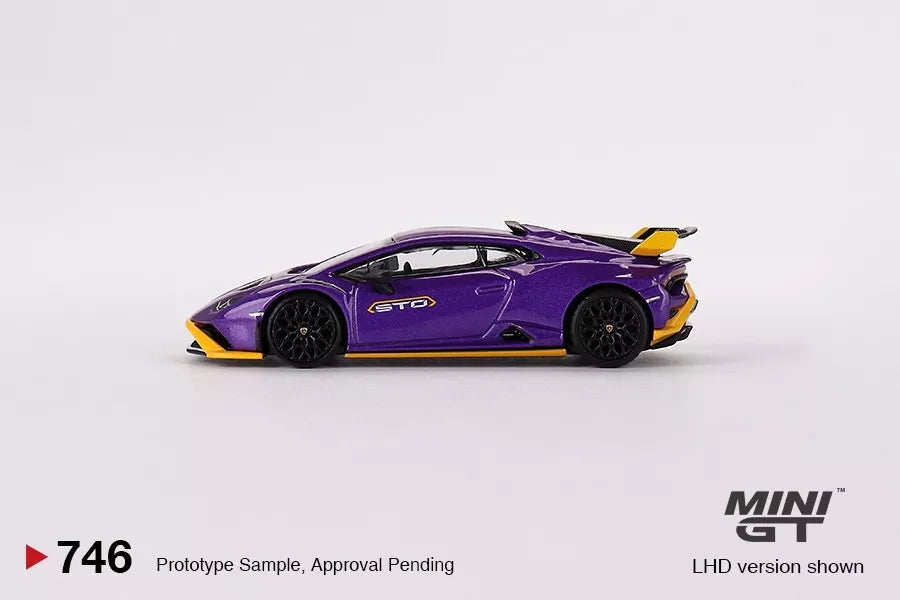 MINI GT 1/64 SCALE LAMBORGHINI HURACAN ST0 (VIOLA PASIFAE) NO:746