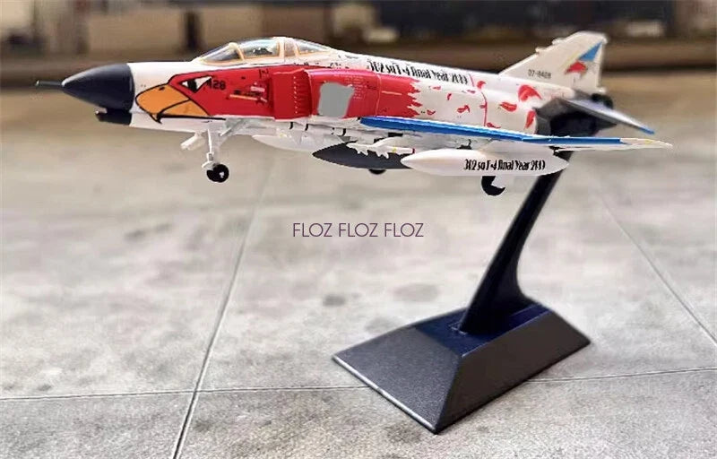 JC WING DIECAST AIRPLANE F-4EJ PHAHTOM WHITE 1/144