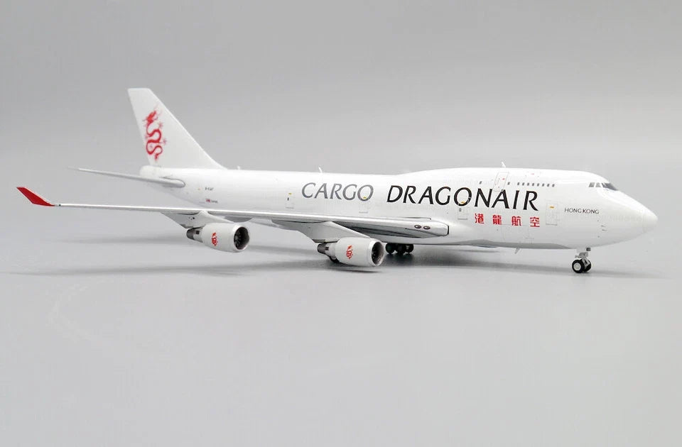 DIE CAST AIRPLANE DRAGONAIR KARGO BOEING 747-400 (BCF) SCALE 1/400 JET MODEL B-KAF