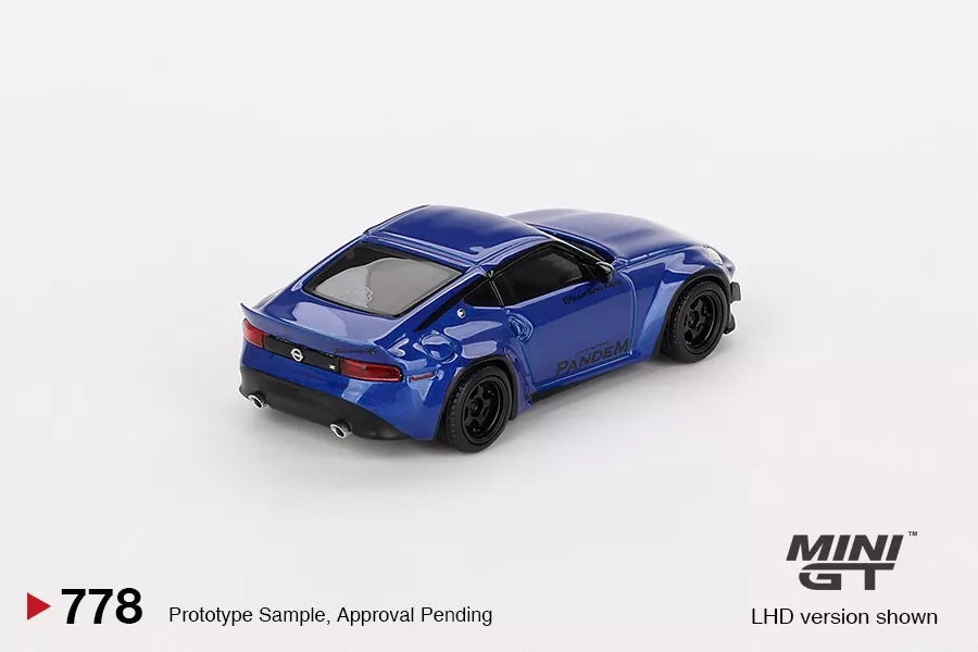 MINI GT 1/64 SCALE NISSAN Z PANDEM (SEIRAN BLUE) NO:778