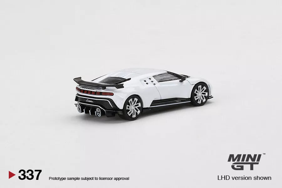 MINI GT 1/64 SCALE  BUGATTI CENTODIECI (WHITE) NO:337