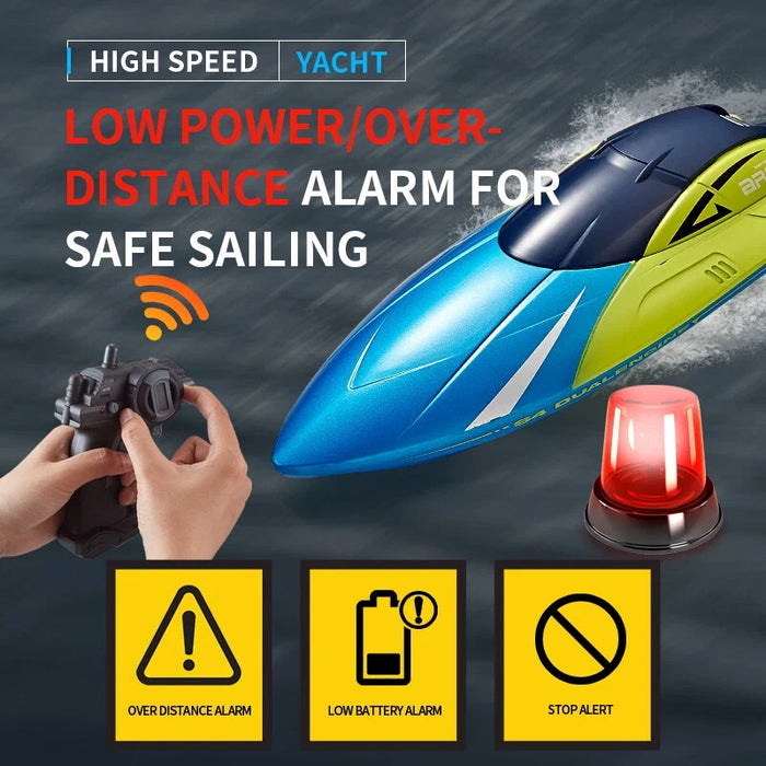 4DRC S4 ARES 2.4G RC RACING BOAT BLUE | RED