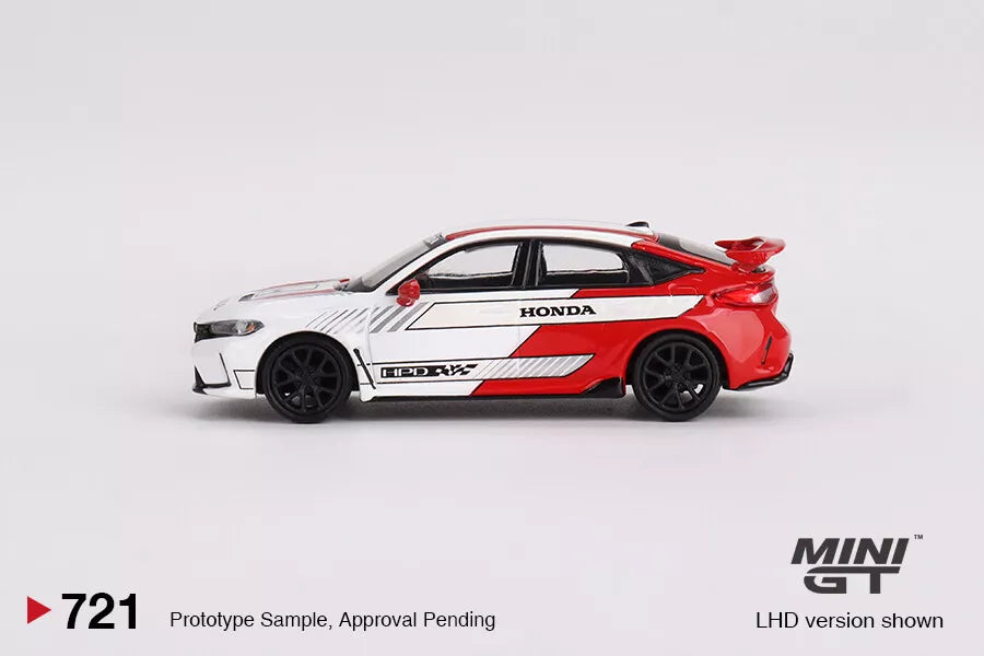 MINI GT 1/64 HONDA CIVIC TYPE R #2 (2023 PACE CAR WHITE) NO:721