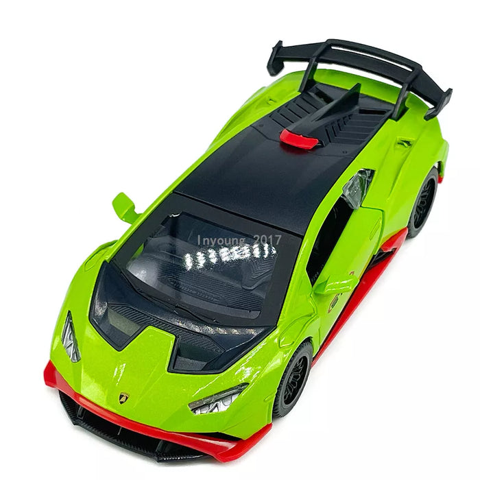 CCA LAMBORGHINI HURACAN STO 1:40 SCALE (GREEN&RED)