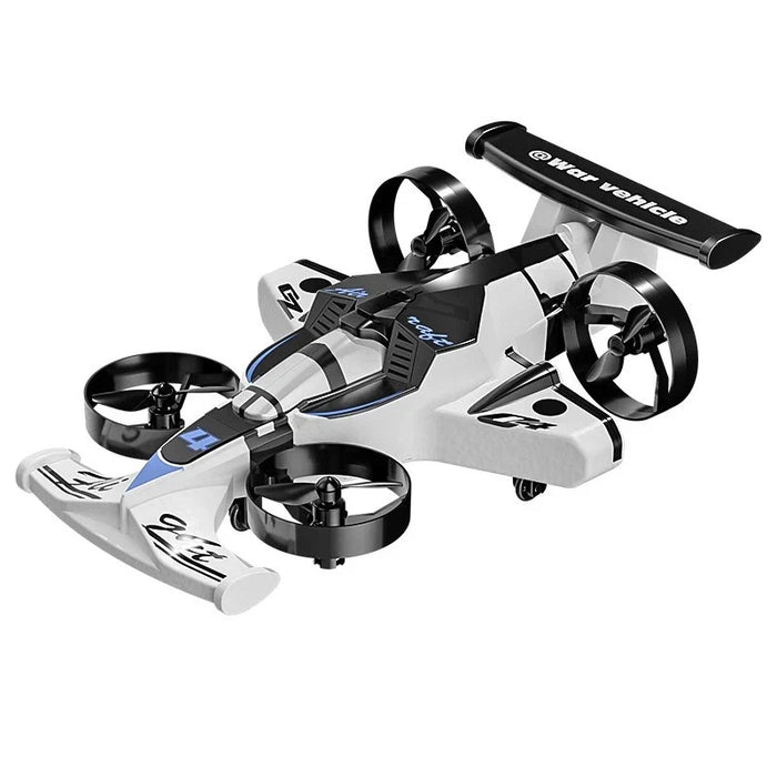 CZ04 SILVER COLOR 2-IN-1 LAND AIR DUAL RC QUADCOPTER & RC DRIFT CAR 2.4G ELECTRIC AIRCRAFT