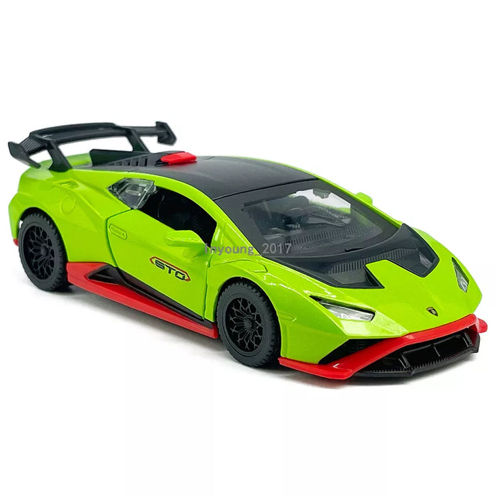 CCA LAMBORGHINI HURACAN STO 1:40 SCALE (GREEN&RED)
