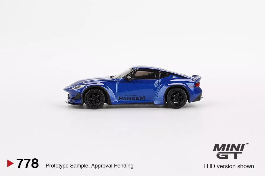MINI GT 1/64 SCALE NISSAN Z PANDEM (SEIRAN BLUE) NO:778